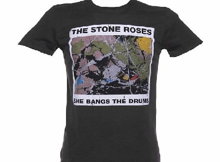 Amplified Vintage Mens Charcoal Stone Roses She Bangs The