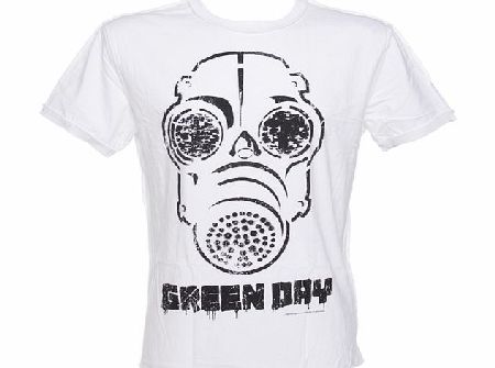Amplified Vintage Mens Greenday Mask White T-Shirt from