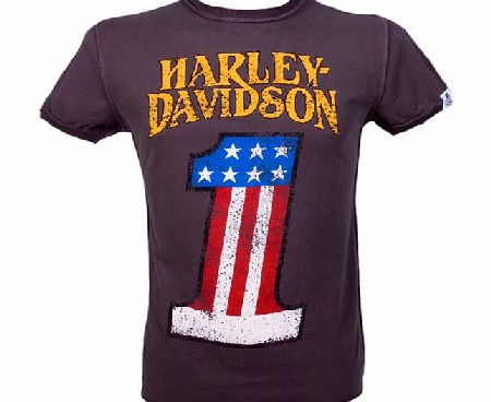Amplified Vintage Mens Harley Davidson USA 1 T-Shirt from