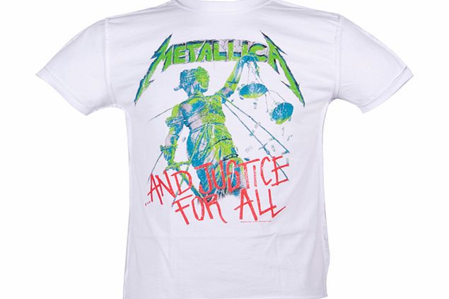 Amplified Vintage Mens Justice For All Metallica T-Shirt from
