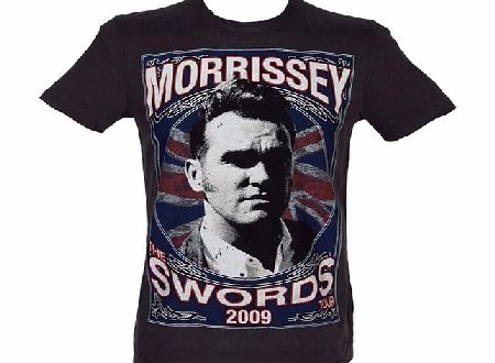 Amplified Vintage Mens Morrissey Swords 2009 Charcoal T-Shirt