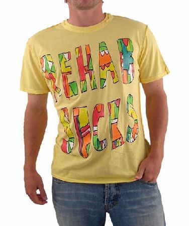 Amplified Yellow Rehab Sucks T-Shirt