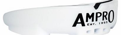 Ampro Impact Gel Mouth Guard - White/Black, Boxing, Rugby, MMA, Martial Arts, Hockey Protection