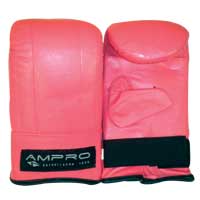 Ampro Ladies Leather Bag Mitt Pink Medium