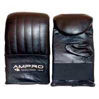 Ampro Leather Bag Mitts Black Large