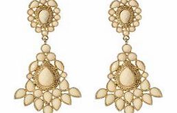 Agawan white earrings