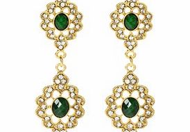 Amrita Singh Desdemona green royal earrings