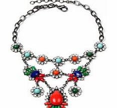 Leah colourful multi-strand necklace