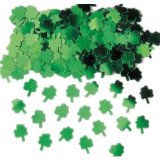 Amscan 14g green shamrock Party Table Confetti - st patricks day themed event - 14g pack