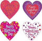 Amscan 38cm Happy Valentines Day Heart Cutouts