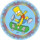 Amscan 8 Paper Plates 22cm - The Simpsons