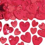 Amscan Amazing Red Loving Hearts Wedding Party Table Confetti - 14g Red Heart Valentine Table confetti pack