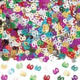 Amscan Confetti: Numeral 60 Multi Coloured