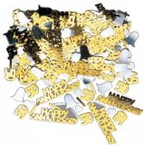Amscan Confetti Shapes - Happy Anniversary: Gold 50 Mix