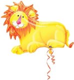 Amscan Lion Balloon - Flat supershape jungle lion balloon - great jungle themed event