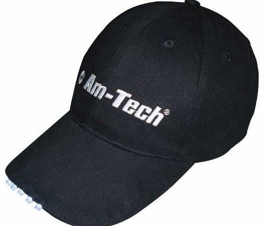 Am-Tech Baseball Cap with 5-LED Lights