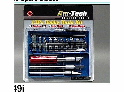 Amtech Am-Tech Hobby Knife Kit (13 Pieces)