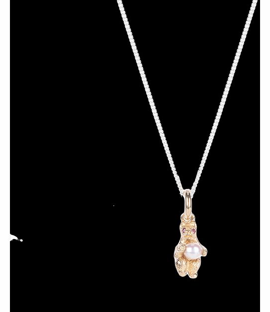 9ct Gold Plated Dancing Bear Necklace