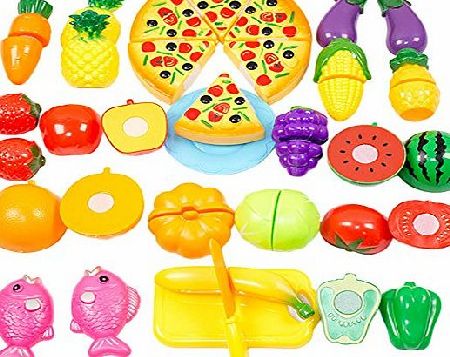 Amurleopard Kids Play Kitchen and Food Toys Set Fruit Set 2