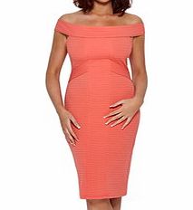 AMY CHILDS Michelle coral bandage dress