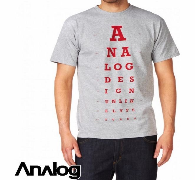 Analog Mens Analog Eye Chart T-Shirt - Athletic Heather