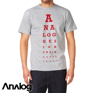 Analog T-Shirts - Analog Eye Chart T-Shirt -