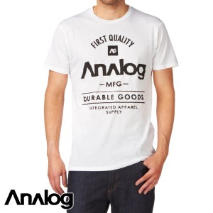 Analog T-Shirts - Analog The Goods T-Shirt - White