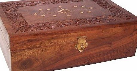 Ancient Wisdom Wooden Aromatherapy Box-holds 24x10ml