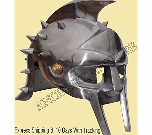 ancientcraftstore Gladiator Maximus Helmet   liner amp; Chin Strap (free Display Stand)