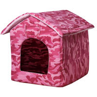 JUST 4 PETS BED CAMOUFLAGE PINK