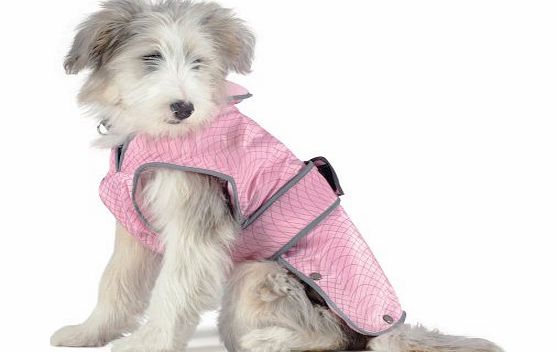 Ancol Muddy Paws City Coat and Chest Protector, M, Pink