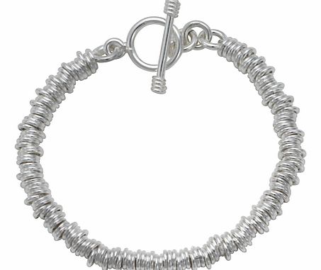 Andea Silver Slinky Multi Ring Bracelet