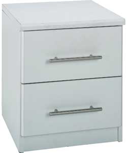 Anderson 2 Drawer Bedside Chest - White