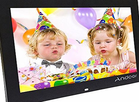 Andoer 14-inch HD LED Digital Picture Frame Wide Screen Digital Album High Resolution 1280*800 Electronic Photo Frame with Remote Control Black