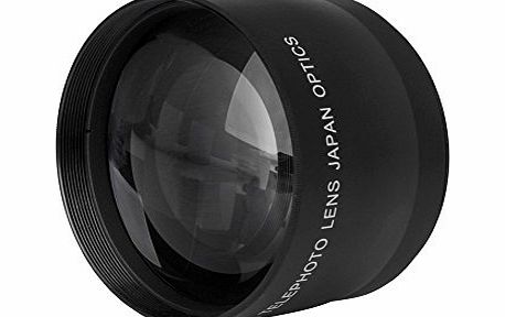 Andoer 52mm 2.0x HD Telephoto Zoom Lens for Canon Nikon Sony Pentax 52MM DSLR Camera