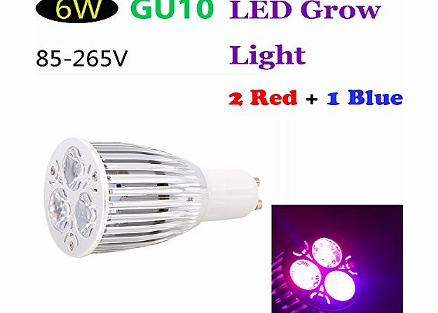 Andoer GU10 6W LED Plant Grow Light Hydroponic Lamp Bulb 2 Red 1 Blue Energy Saving for Indoor Flower Plants Growth Vegetable Greenhouse 85-265V