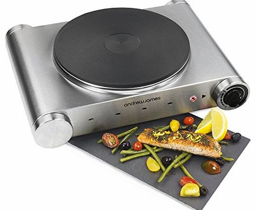 Stainless Steel Premium Electric Single Hob - 1500 Watts - Includes 2 Year Warranty
