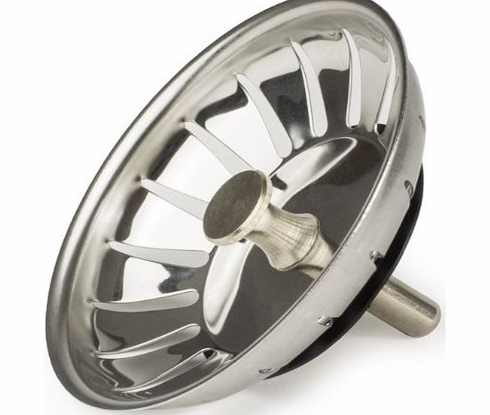 Andrew James Stainless Steel Sink Strainer Stopper Waste Plug