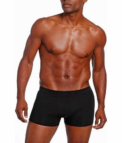 Angelo Litrico 5 x Mens Angelo Litrico Black Boxer Shorts All Sizes Cotton amp; Lycra (M = 30-32``)
