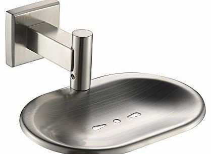 Angle Simple GB7906B Bathroom Stainless Steel Soap Dish Holder, Brushed Steel