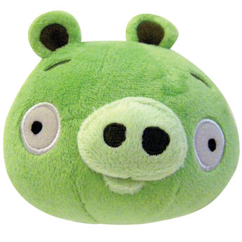 Angry Birds 4` Soft Toy with Sound - Green
