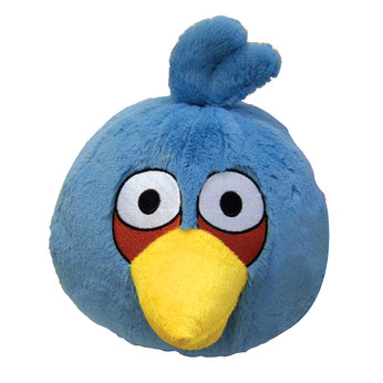 Angry Birds 5` Soft Toy with Sound - Blue
