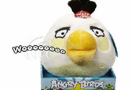 Angry Bird 8` Plush With Sound - White