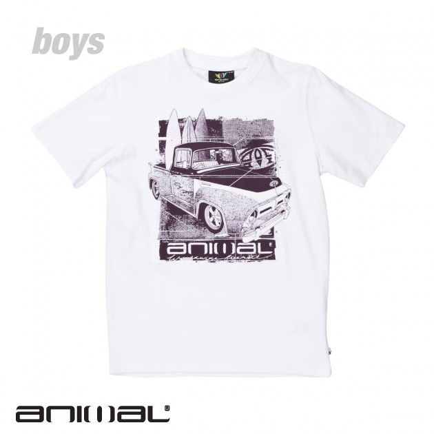 Animal Boys Animal Jampack T-Shirt - White