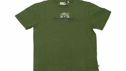 Boys Animal Bevan Crew Printed T-Shirt. Chive