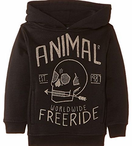 Animal Boys Forz Hoodie, Black, 7 Years (Manufacturer Size:X-Small)