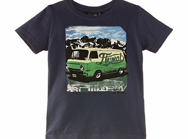 Animal Boys Handrails T-Shirt, Blue (Indigo), 3 Years (Manufacturer Size:3/4)