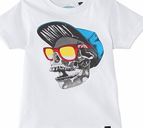 Animal Boys Hipsta T-Shirt, White, 11 Years (Manufacturer Size:Medium)