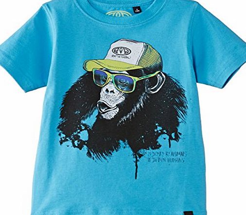 Animal Boys Honkie T-Shirt, Cyan Blue, 3 Years (Manufacturer Size:3/4)