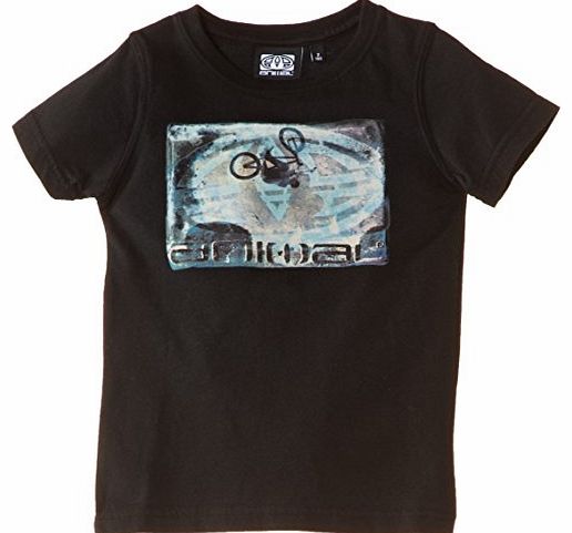 Animal Boys Hoopa T-Shirt, Black, 11 Years (Manufacturer Size:Medium)